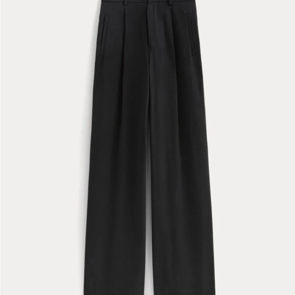 Everlane The Draper Pleated Pant in Black | Size 6